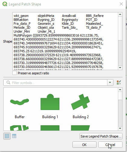 Editing the geometry expression from a feature