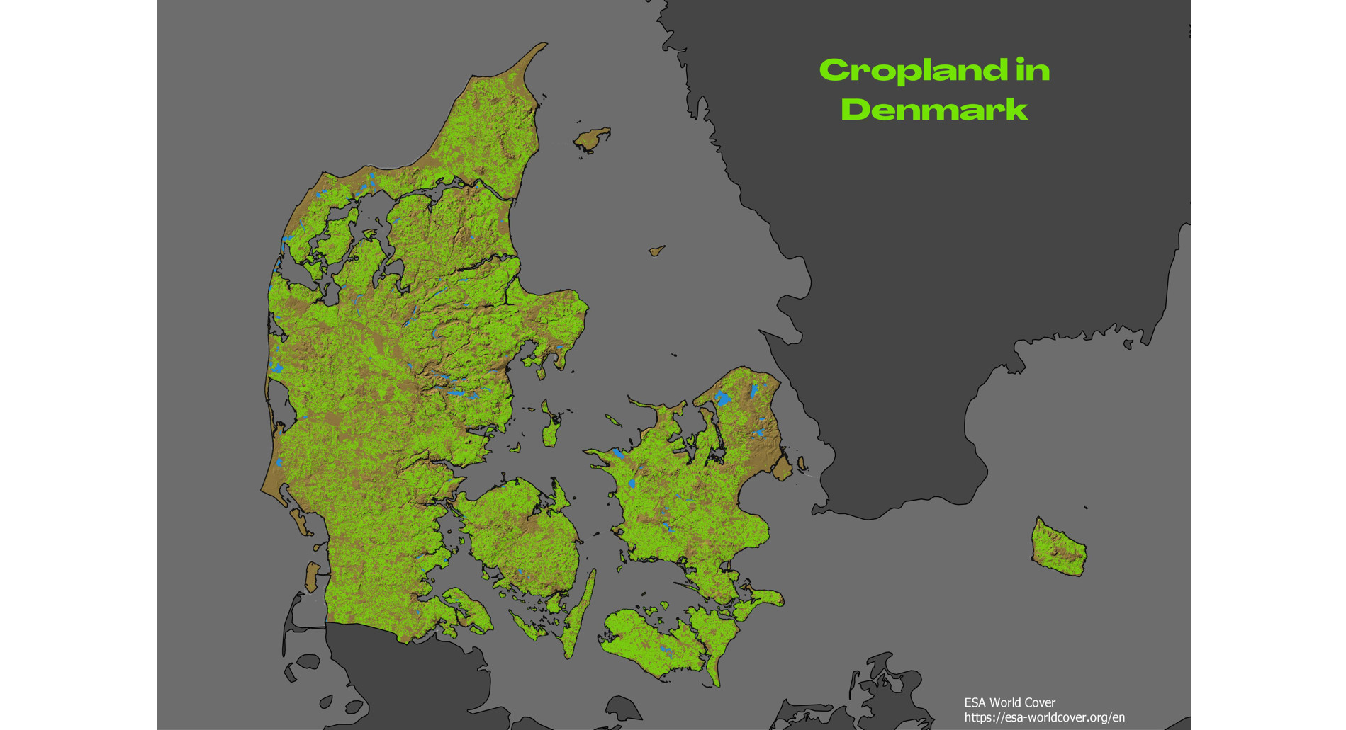 Croplands of Denmark