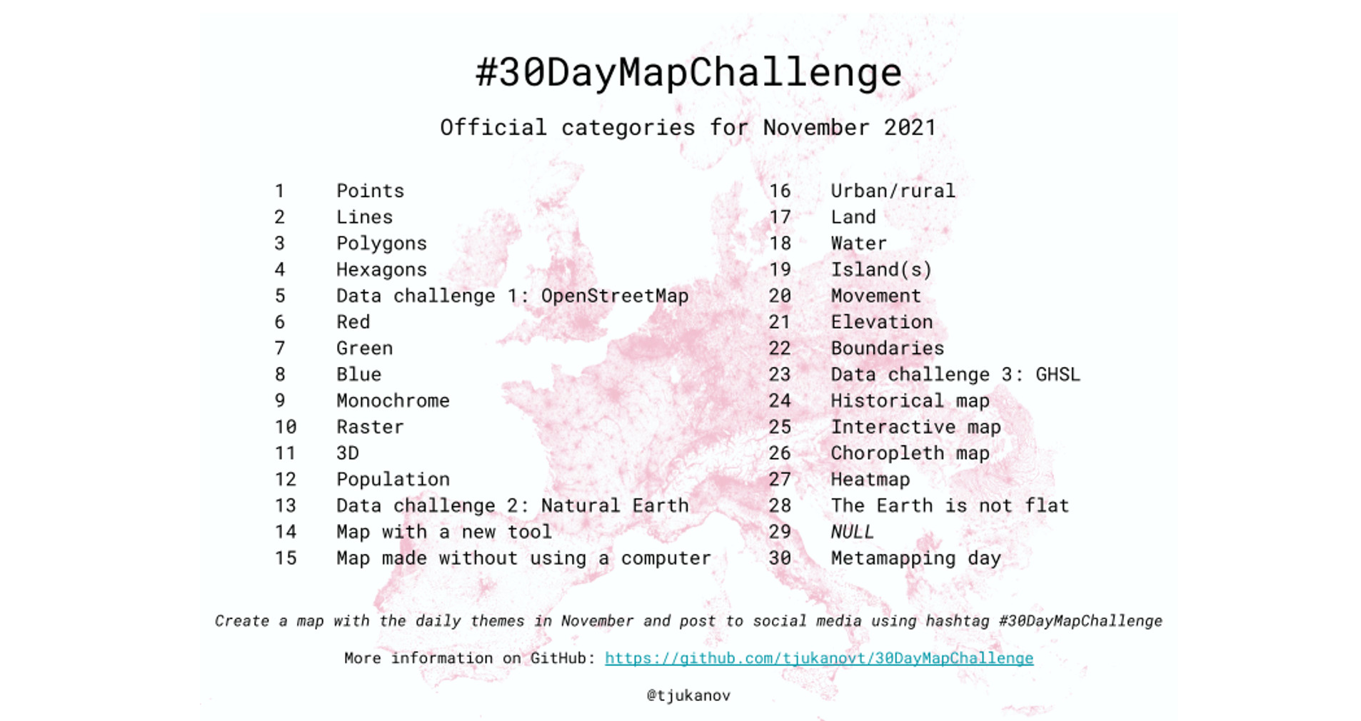 The 30 Day Map Challenge