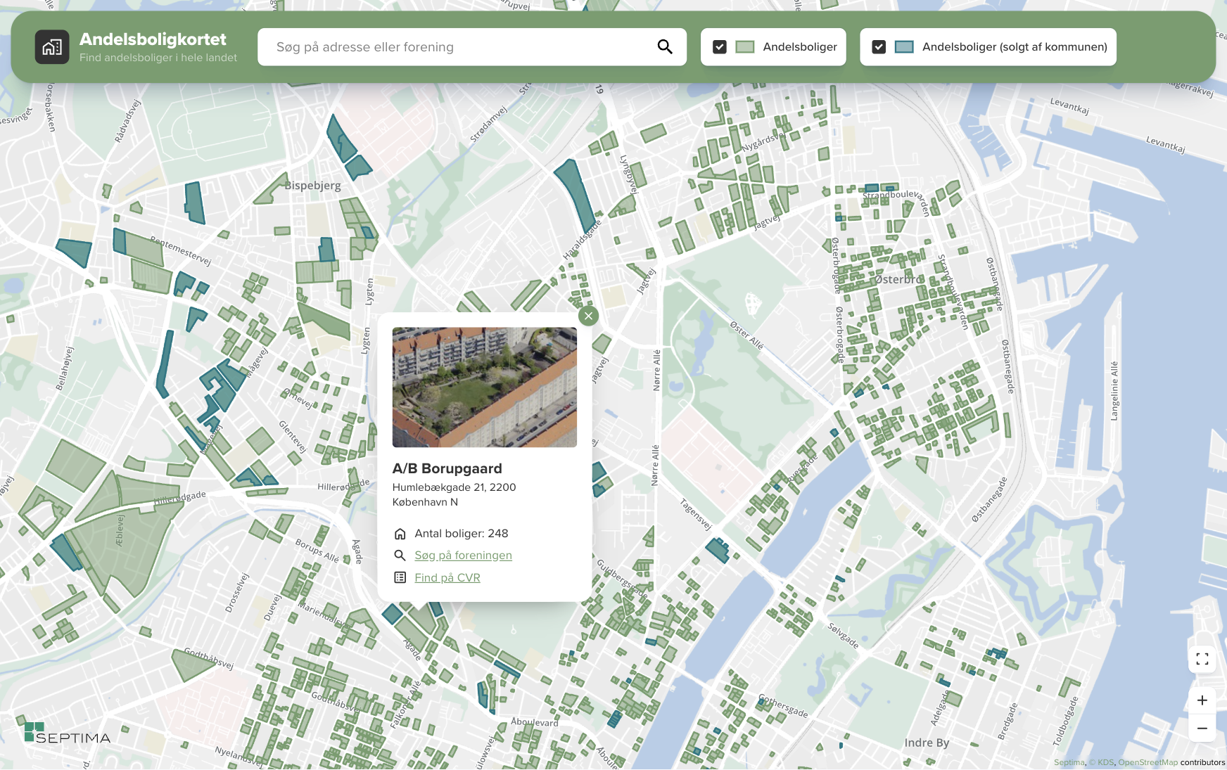 Andelsboligkortet eksempelbillede