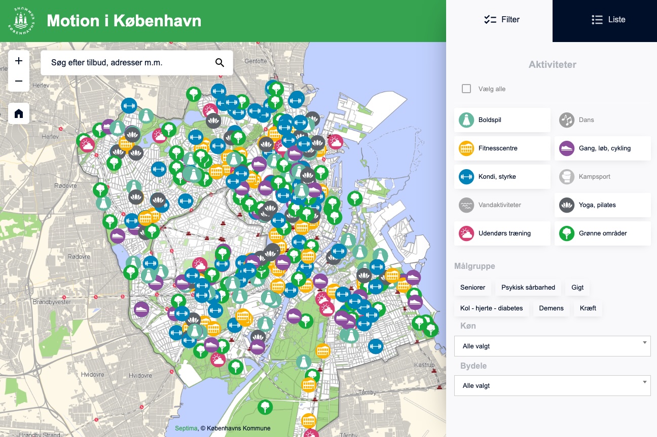 Motionskortet eksempelbillede